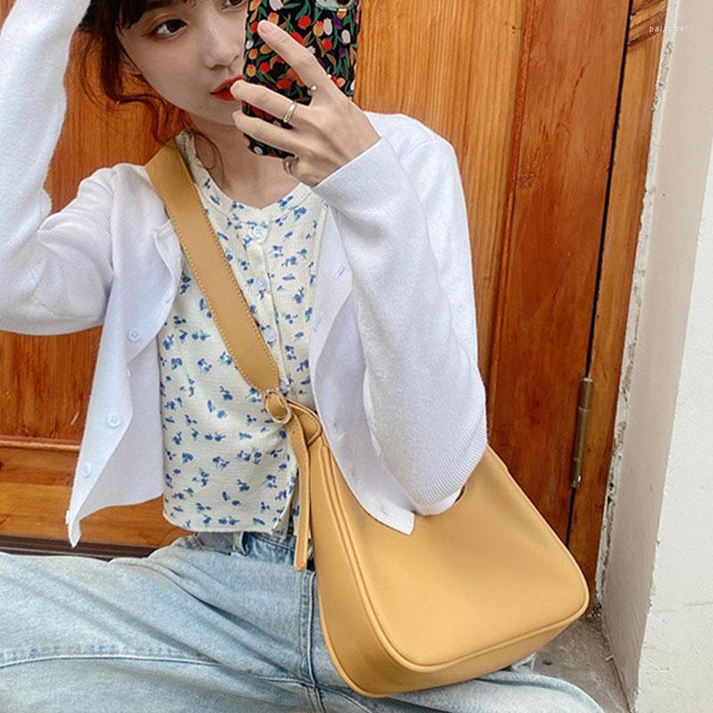 

Evening Bags Fashion Women's Handbag Adjustable Shoulder Strap Satchel Luxury Ladies Designer Crossbody Bag Solid Color Female Tote, White