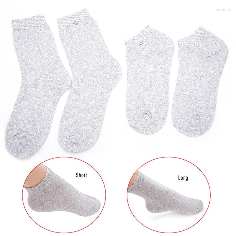 

Men's Socks 1 Pair Practical Conductive Fiber Sock For Electrotherapy Pain Relief Physical Therapy Electrode Massage, Picture shown