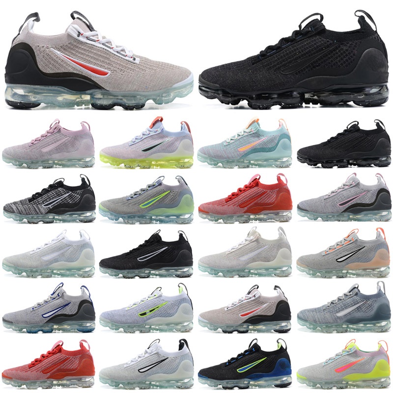 Fly Knit 5.0 Running Shoes Mens Womens Sports Sneakers Dark Grey Speckled White Pink Neon Stone Blue Pure Platinum Team Red Light Flynit 36-47