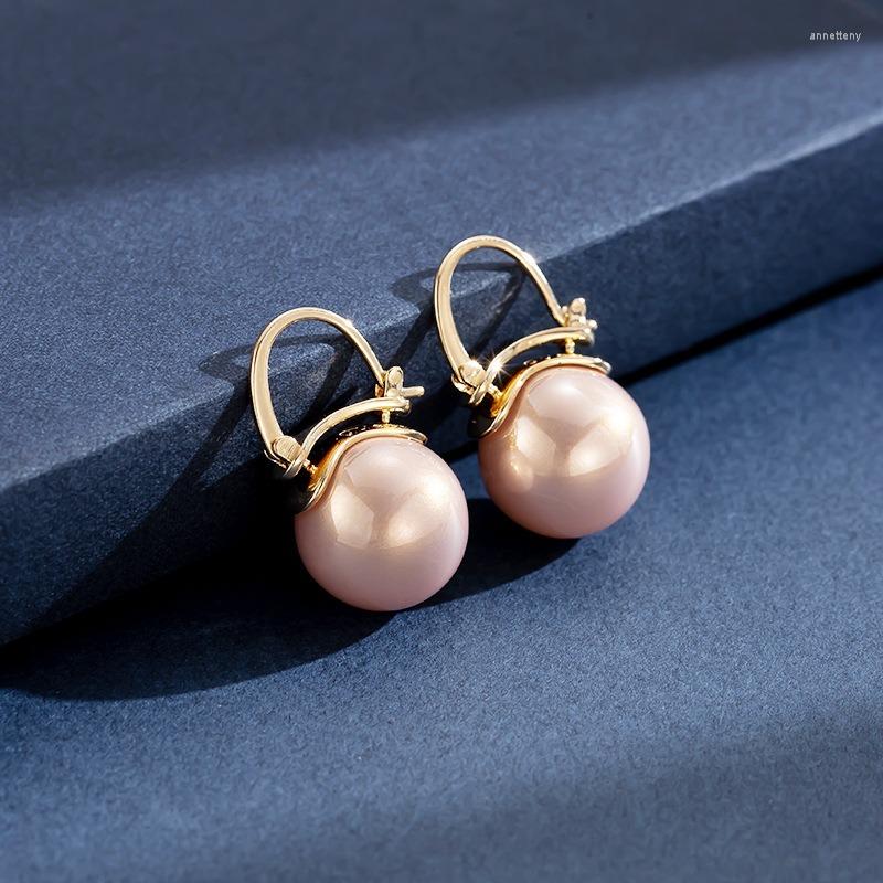 

Dangle Earrings Natural Freshwater Pearl Party Wedding Fashion Round Jewelry Wholesale Women's Wear Hanging