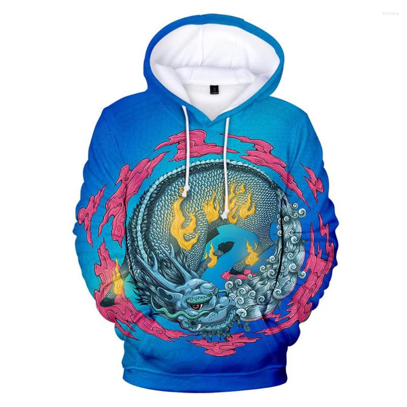 

Men's Hoodies 2022 Kylin Hoodie Casual Sweatshirt Teenager Adult Kids Hooded Creative 3D Pattern Streetwear Pullover Clothes