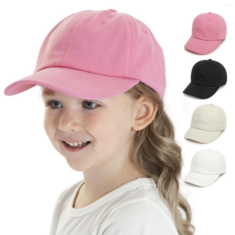 

Hats 1-5 Years Old Kids Autumn Winter Baseball Cap Children's Hat For Lovely Baby Cotton Breathable Girl Boy Caps Sun, White