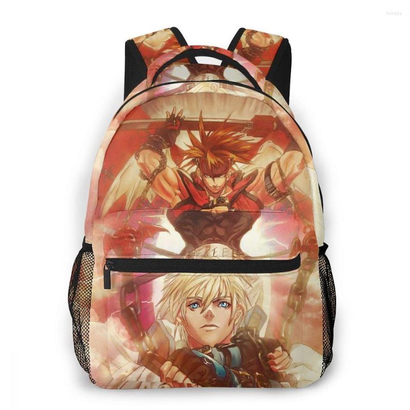 

Backpack Guilty Gear For Girls Boys Travel RucksackBackpacks Teenage School Bag, Black