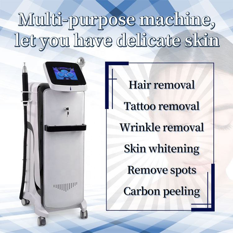 

2023 Pico Laser Tattoo Removal Machine 808 Diode Laser Hair Remover Picosecond Q Switch Nd Yag Remove Age Spot Birthmark Eyeline Pigment