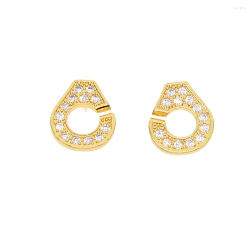 

Stud Earrings 925 Sterling Silver Handcuff Charm Earring Drop Fashion Girls Kids Cute Mini Simple Earr Paved Cz French
