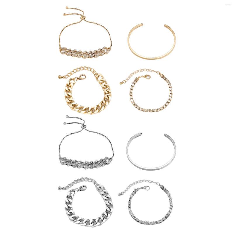 

Link Bracelets Chunky Wrist Bracelet Chain Multiple Layered For Daughter #Women