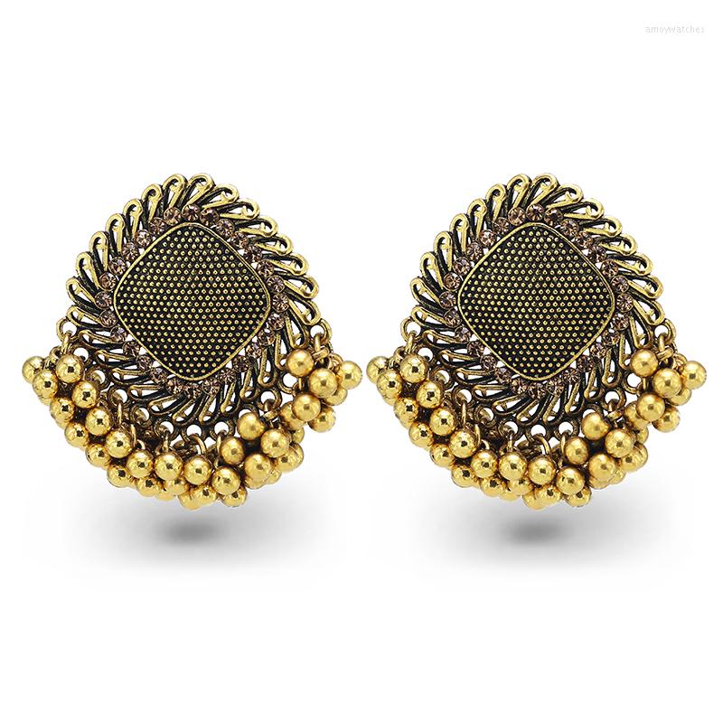 

Dangle Earrings Ethnic Gold Silver Flower Turkey Bijoux Vintage Bohemia Tassel Boho Alloy Tribe Fashion Jewelry