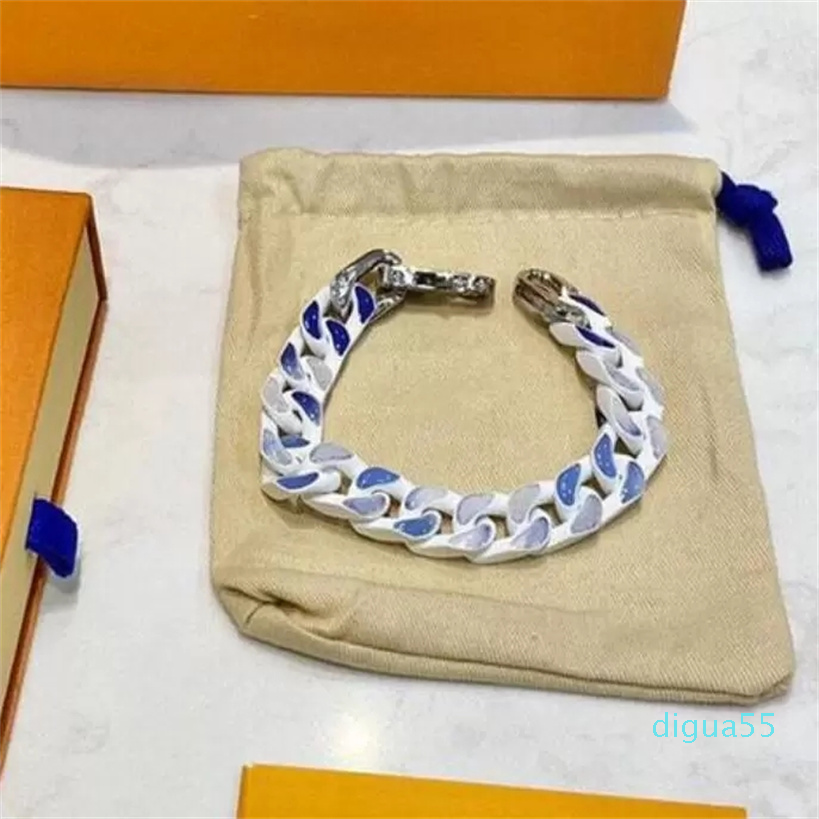 

Charm Bracelets Men Bangle Unisex Hip-hop Blue Sky Cloud Designer Bracelets