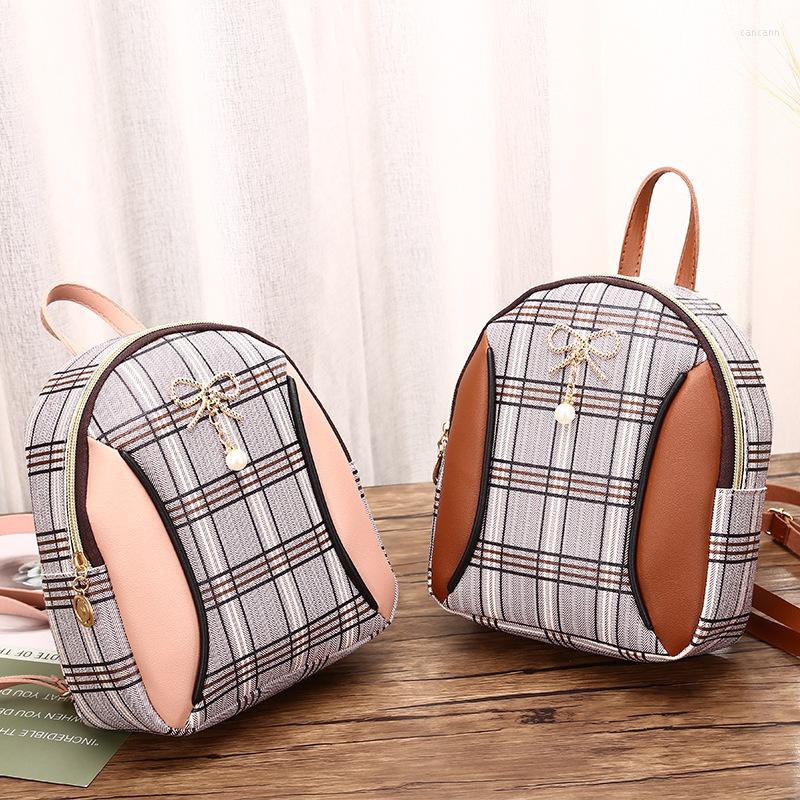 

Evening Bags Spring Summer Korean Style Plaid Retro Women's Small Bag Multi-Function Shoulder Cross-Body Fashion #20, Black