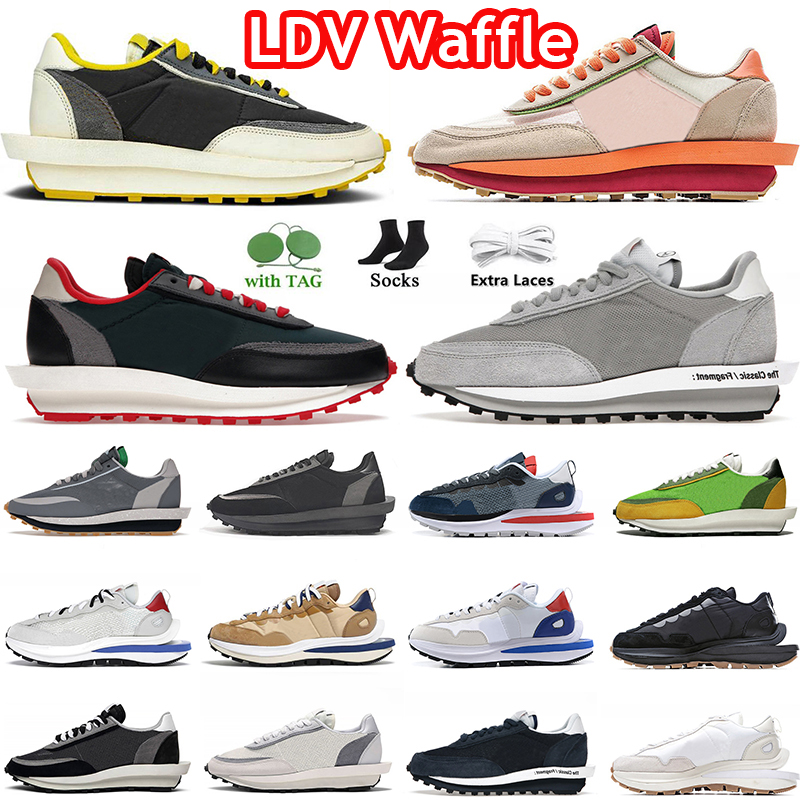 

LDV LD Waffle LDVWaffle Mens Women Running Shoes 2023 Authentic Undercover Black White Nylon University Red Fragment Dark Iris Vaporwaffle Sports Trainer Sneakers, A#17 36-45 vaporwaffle pure platinum 1