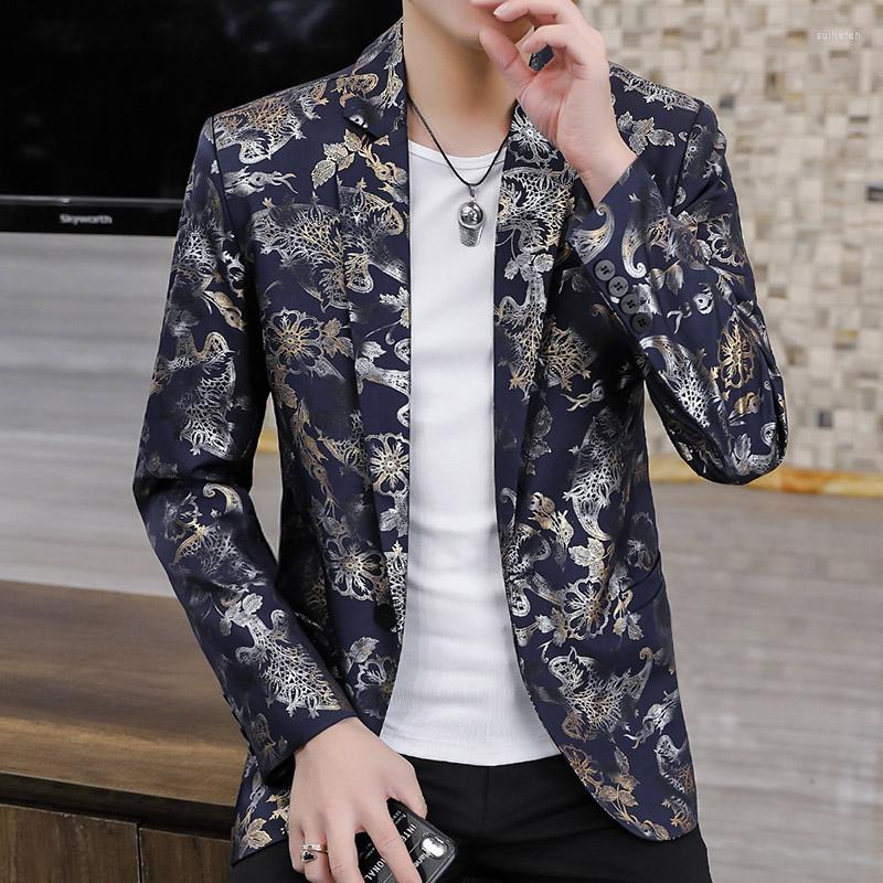

Men' Suits 3XL 4XL 5XL Suit Jacket Mens Fashion British Casual Blazers Coat Slim Solid Tops Male2022 Spring Autumn White, Black