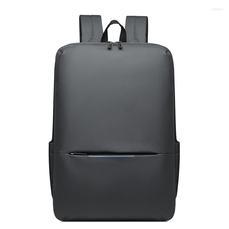 

Backpack Bussiness Laptop For 15.6 Inch Notebook Fashion Waterproof School Backpacks With USB Charging Large Capacity Travel Bag, Black
