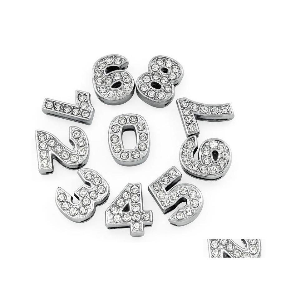 

Charms 8Mm 10Mm Az Alphabet / 09 Numbers Zinc Alloy Slider Letter Symbol Fl Rhinestones Mixed 130Pcs 1102 Q2 Drop Delivery Jewelry F Ottxr