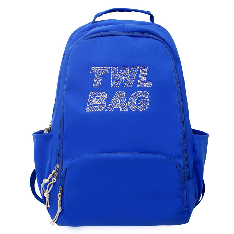 

New Men's Backpack Fashion Versatile Letter Backpacks for Junior High School Students Campus High Beauty schoolbag, Black 778