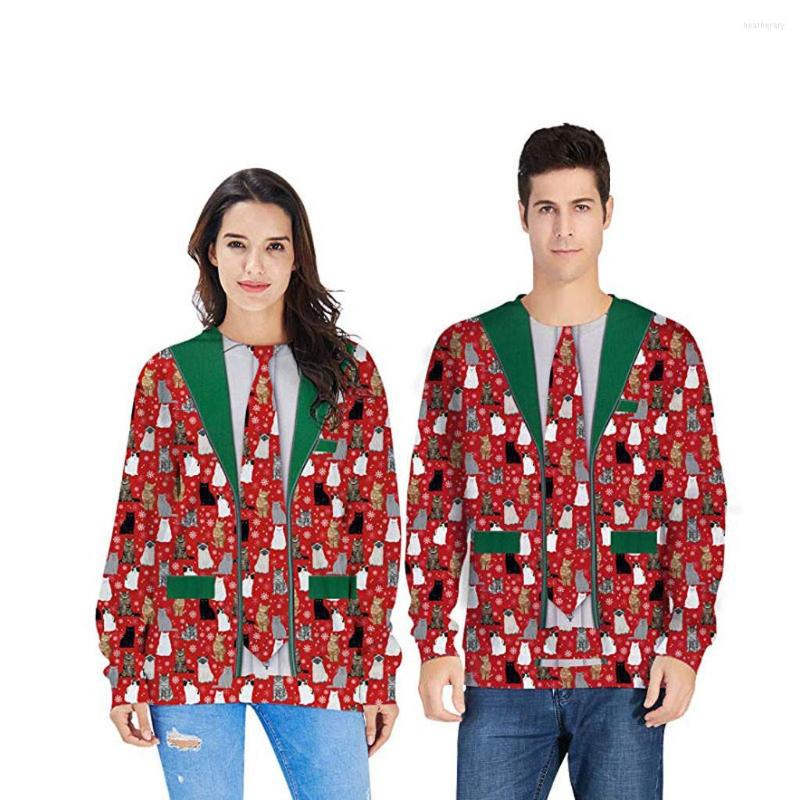 

Men's Hoodies Nice Autumn Mens Casual Christmas Lover 3D Print Party Long Sleeve Hoodie Top Blouse OL Style Loose Fashion Workwear Sell, Red