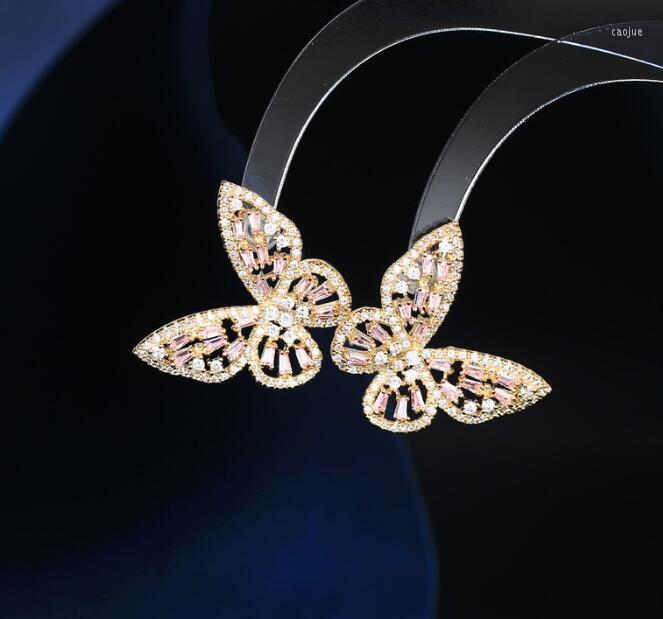 

Stud Earrings 2022 Trendy Luxury Design Exquisite Butterfly Shape High-end Women's Fashion All-match Jewelry