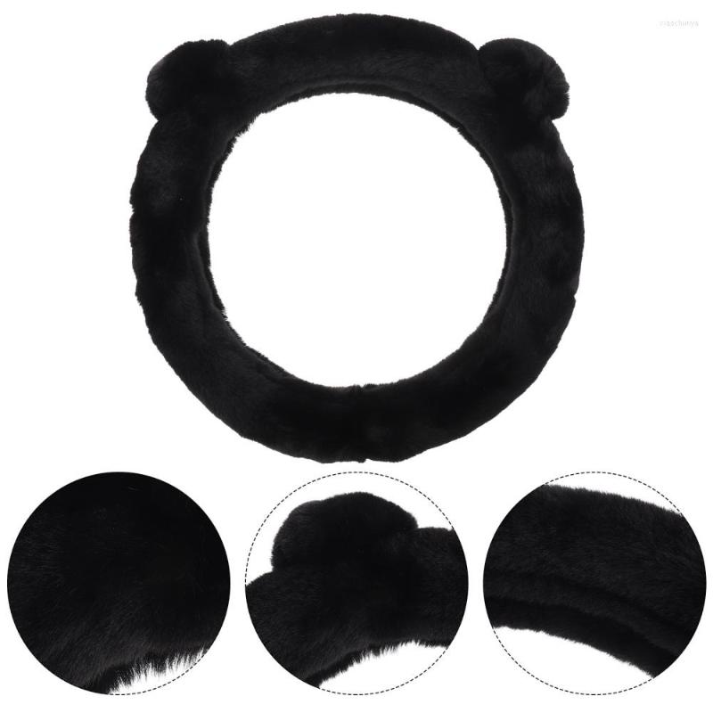 

Steering Wheel Covers Winter Warm Plush Car Cover Simple Protector