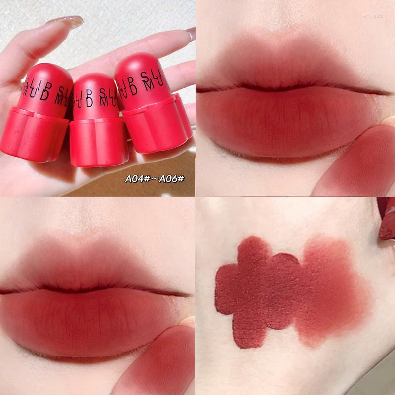 

Lip Gloss 6 Color Sexy Red Mud Waterproof Moisturizing Glaze Tint Longlasting Mousse Matte Velvet Canned Lipstick Makeup, 04