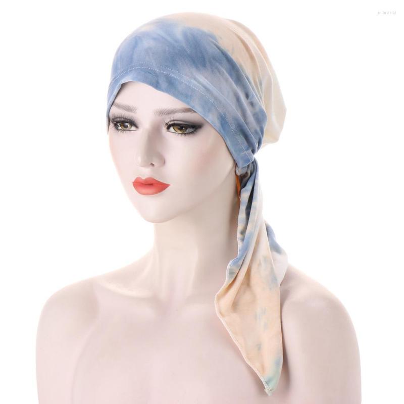 

Ethnic Clothing Fashion Printed Inner Hijabs Cap Turban Bonnet Women Muslim Headwraps Headscarf Hat Islamic Underscarf Headwear Head Cover