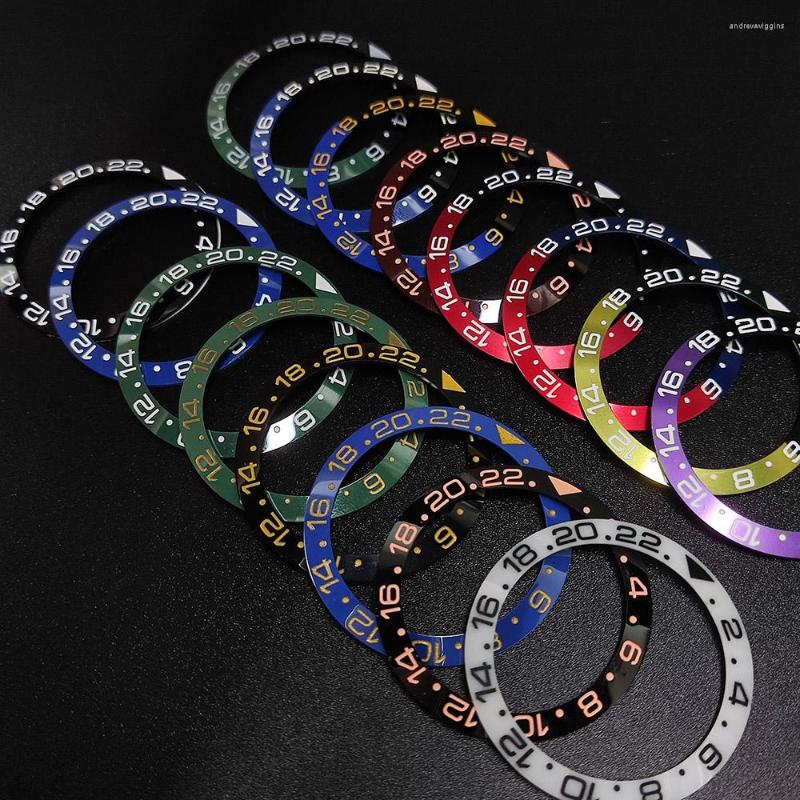 

Watch Repair Kits 38 30.8mm Sloping No Luminous Ceramic Mandarin Duck Color GMT Bezel Insert Divers Replacement Of Accessories Parts