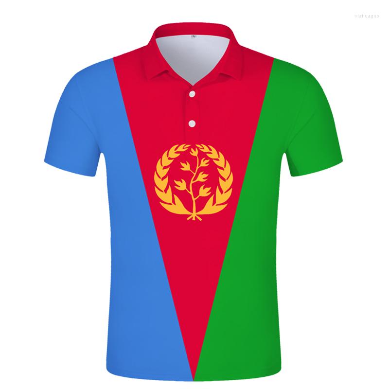 

Men's Polos Eritrea Flag POLO Shirt Short-sleeved Free Custom Name Number The State Of Jersey Sweatshirt Clothes, Style5