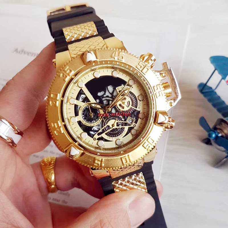 

Undefeated Men Watch 100% Function Chronograph Invincible Luxury Watch Invicto Masculino for, Ivt500-1
