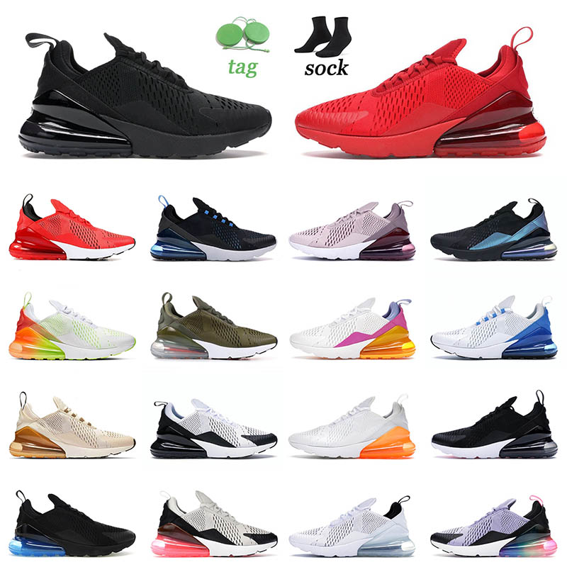 

2023 Sports 270 Running Shoes for Men Women Triple Black Barely Rose University Red Grape Light Bone Tea Berry 27C 270s Trainers Sneakers Eur 36-45, B11 university gold 36-40