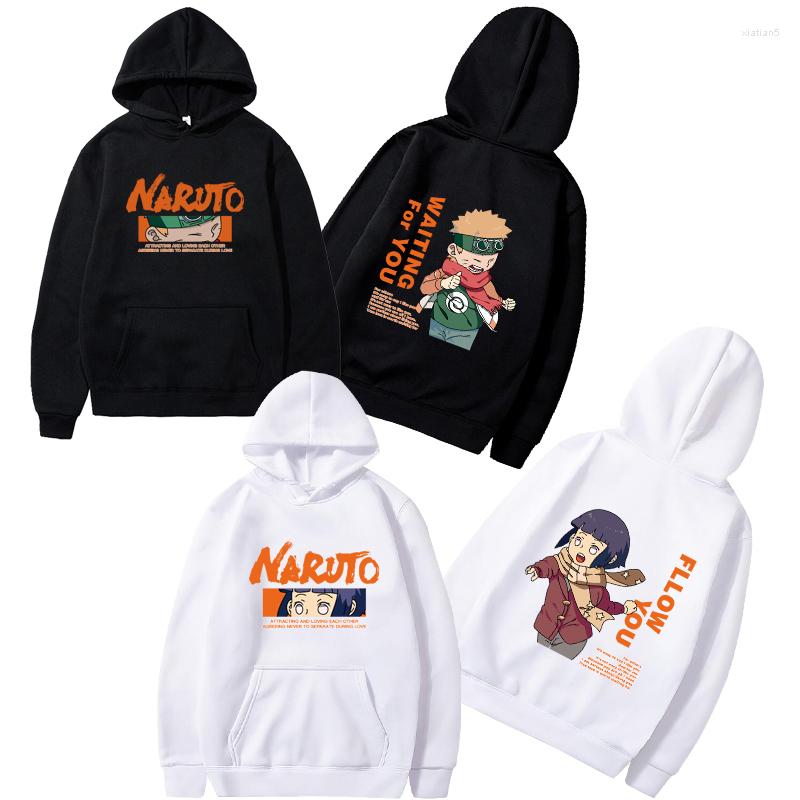 

Men's Hoodies Harajuku Unisex Couple Sweatshirt Japanese Anime Funny Printed Oversize Pullover Streetweareatshirts, Black royal blue