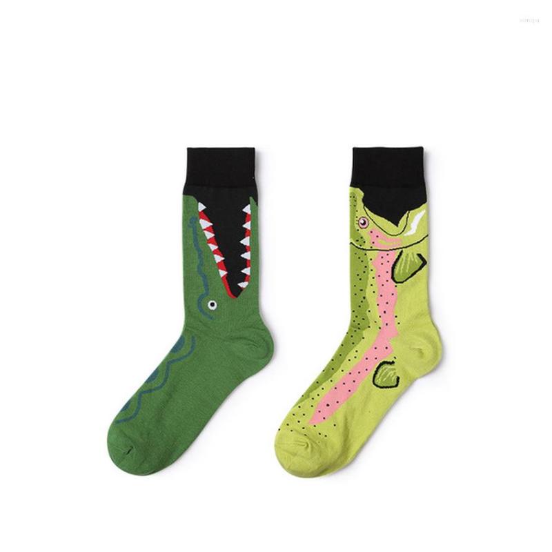 

Men's Socks Tide Brand Personal Fashion Cotton Sock Medium Long Leg, 009