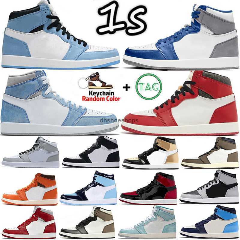 

Jumpman 1 Basketball Shoes Men 1s Lost Found True University Blue Hyper Royal Panda dark Mocha bred shadow UNC Smoke Grey Women Sports, 35
