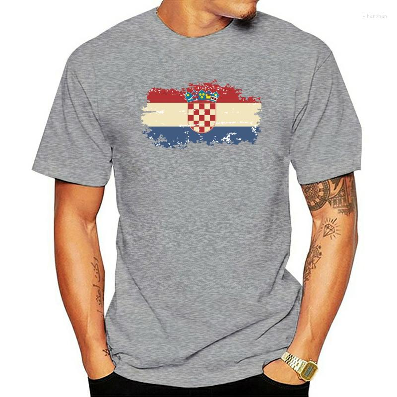 

Men' T Shirts Croatia Flag Fashion Tee Cotton Round Neck Tshirts Fans Summer Style Fitness T-shirts For Men, Beige