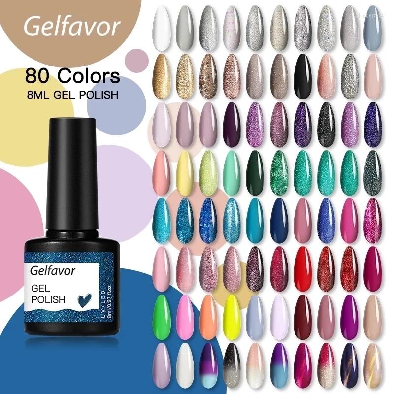 

Nail Gel Gelfavor Polish 8ml Varnish Hybrid Manicure Set For Art Semi Platinum Painting UV LED Lamp Nails, Gg17-g1003
