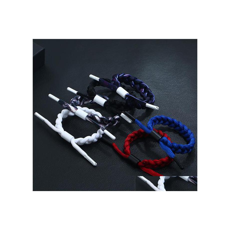 

Beaded Strands Unique Creative Shoelace Strand Bracelet For Women Diy Handmade Woven Bracelets Rope Fashion Couple Jewelry Good Des Dh4Wa