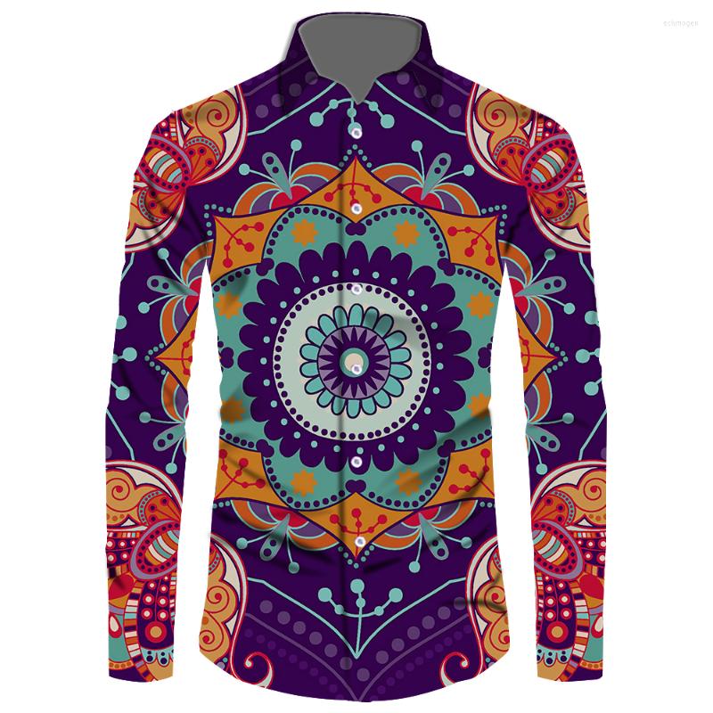 

Men's Casual Shirts OEM/ODM Men's Lapel Digital Printed Shirt Fashion Holiday Premium High Quality Long-sleeved Clothing Top, Rcpsl21092957
