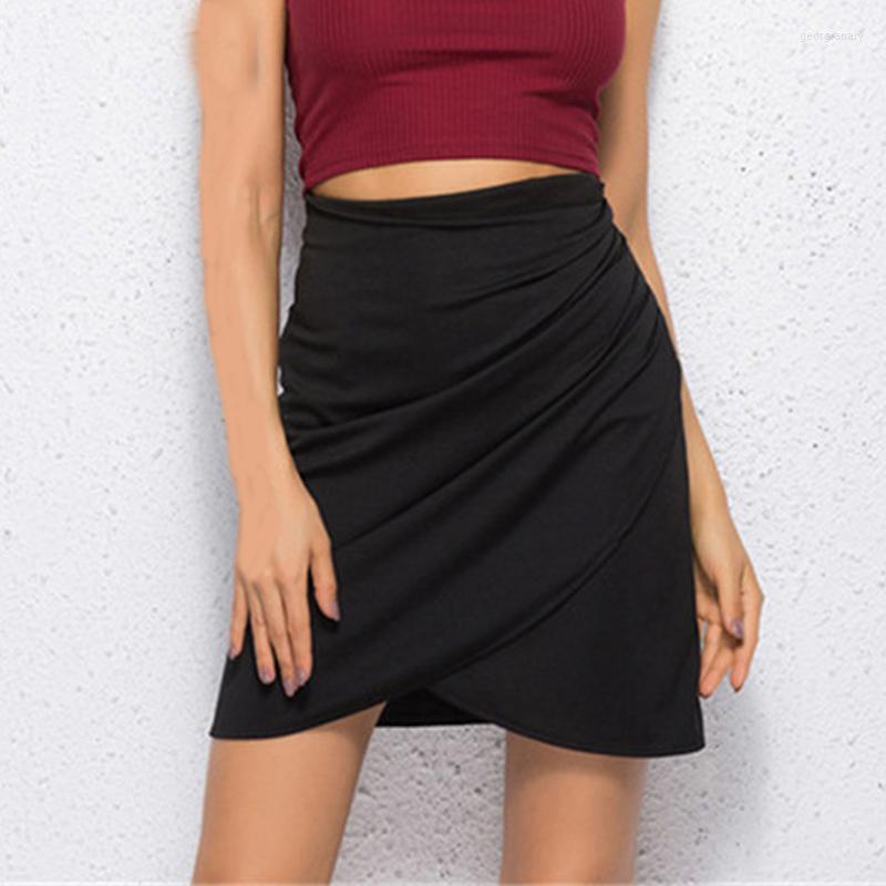 

Skirts Split Vintage Mini Bodycon Skirt High Waist Women Pencil Solid Elegant Lady OL Office For Female, Beige