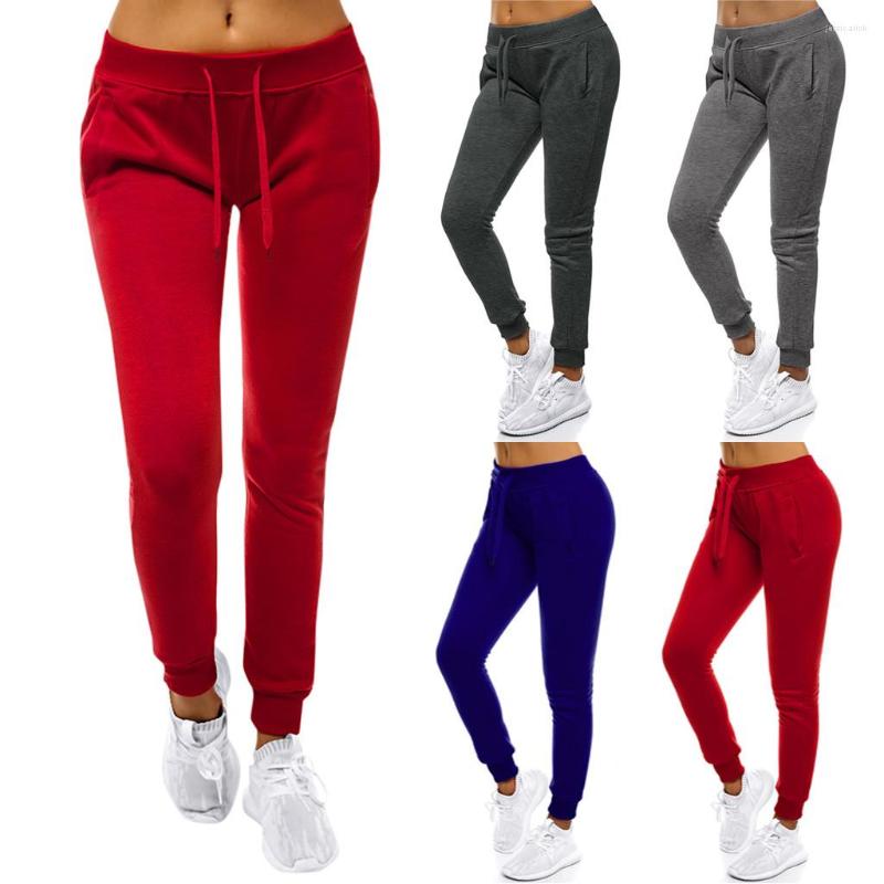 

Women's Pants Women Yoga Running High Waist Solid Stretch Leggings Fitness, Grey