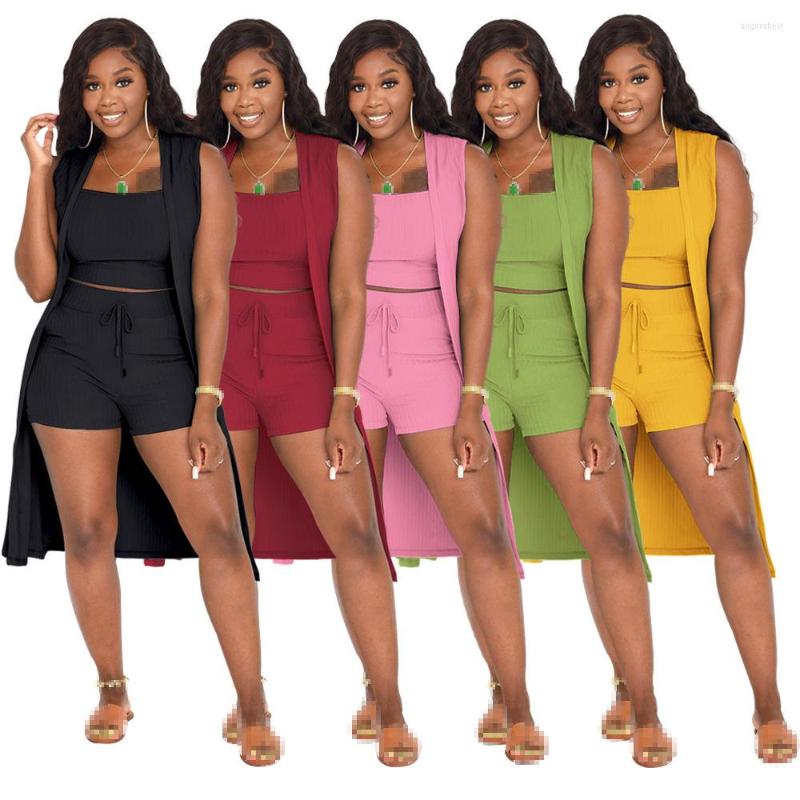 

Women' Tracksuits Three Piece Set Women Outfits Summer 3 Wholesale Items For Business Shorts Sets Clothes 2022, 08