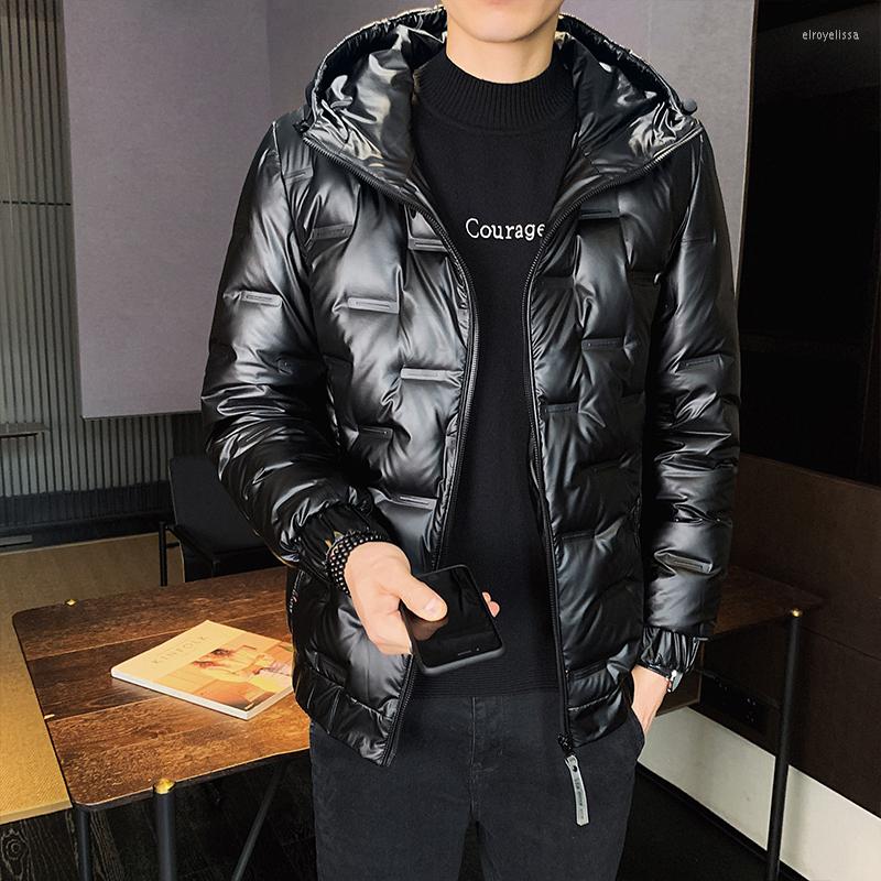 

Men's Down Winter Jacket Men Casual White Duck Man Hooded Parka Male High Quality Overcoat Thermal Windproof Outwear S-5XL, Black