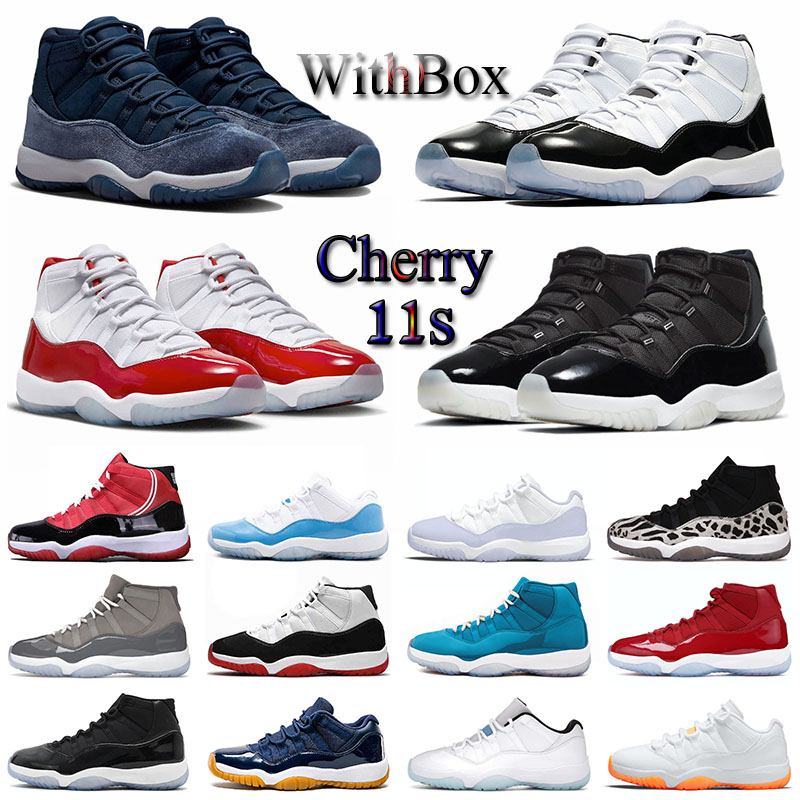 

With Box basketball shoe Men Women 11s cherry 11 Midnight Navy Cool Grey Win Like High White Bred Varsity Red Low Legend Blue Concord Mens Trainers Sport Sneakers, 36-47 jubilee 25th anniversary