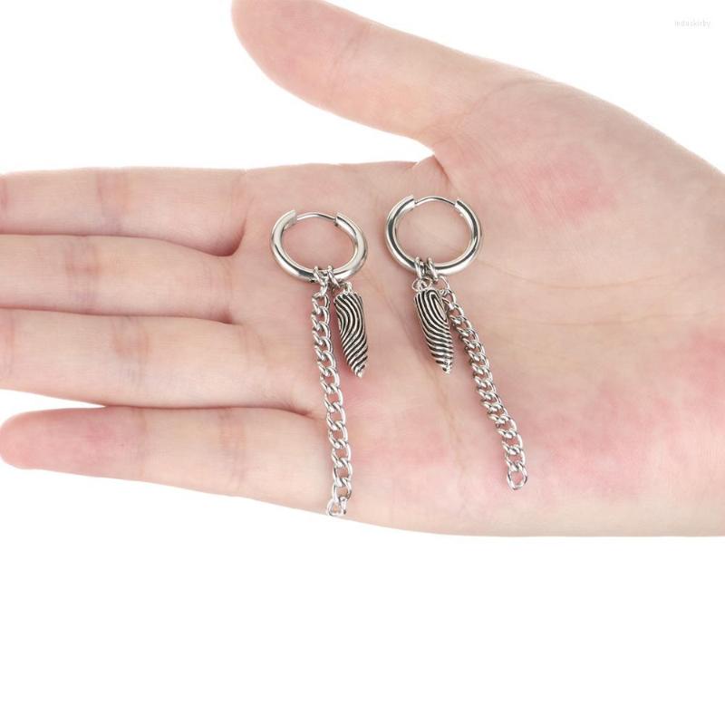 

Hoop Earrings Retro Stainless Steel Huggies Silver Color Small Circle For Men Tiny Ear Rings Kpop Jewelry Gift