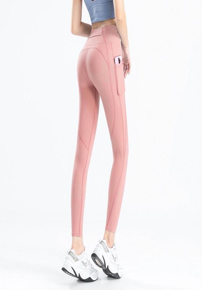 

Women Leggings Yoga Pants Girls gym shark Jogger Spandex Fitness Sports leggins Running Buffed Nake Side Pocket Peach Hip Tight Ca5263029, With o