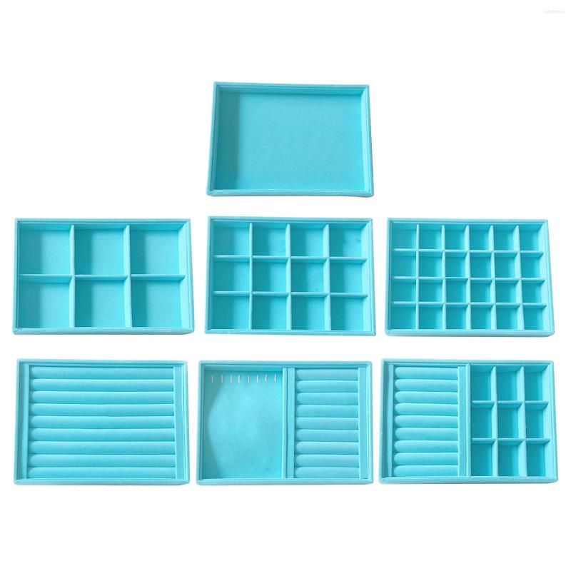 

Jewelry Pouches Magic Stackable Velvet Display Trays For Necklace Ring Cosmetics
