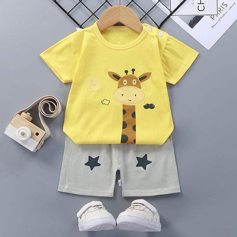 

Clothing Sets H977 Boy Girl Clothes Set Toddler Baby Boys Suit T Shirt Top Shorts Summer Beach Sport Outfits Children, White pant sets