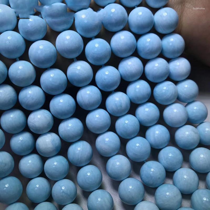 

Beads LOOSE Larimar Blue Round 6/8/10/12mm Wholesale For DIY Jewelry Necklace 36cm