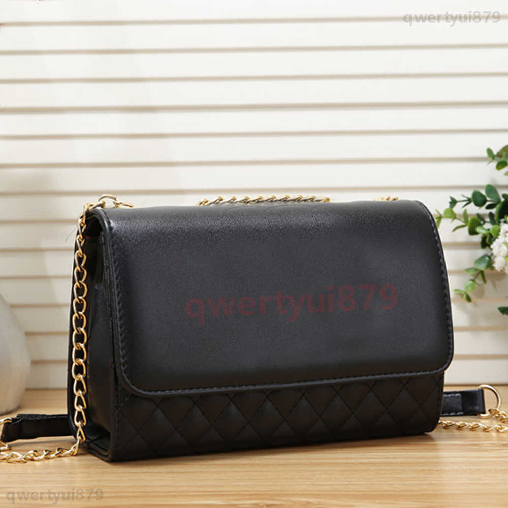 

2023 New Womens Fashion Top Quality Goldern Chain Crossbody Shoulder Bag Ladies Luxury Brand Designer Bag Casual Leather Bag qwertyui879 121922H 988, Black