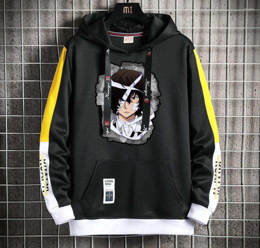 

Men's Hoodies Anime Bungo Stray Dogs Hoodie Men/Women Harajuku Hoodeds Pullover Streetwear Casual Fake Two-Piece Jacket Coat, 01