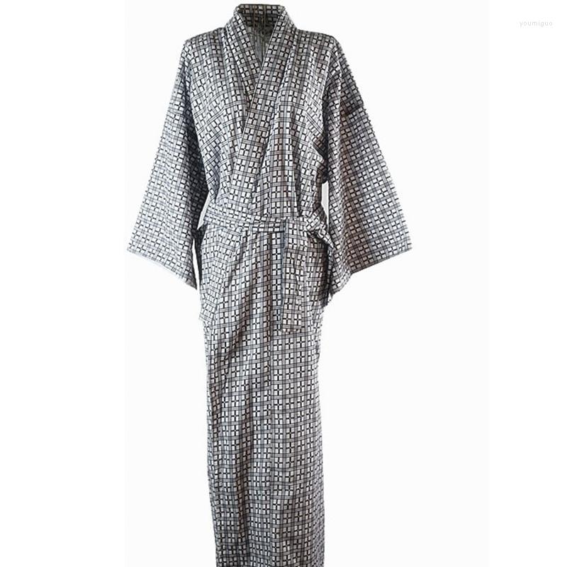 

Men' Sleepwear Kimono Pajamas For Men Cotton Double Robes Japanese Clothes, Style 8