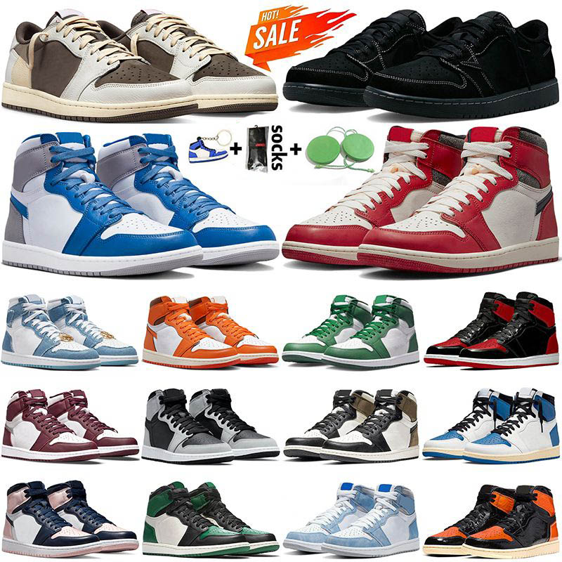 

Basketball Shoes Jumpman 1s High Low Lost And Found Denim Reverse Mocha Chicago Fragment Starfish Heritage True Blue Mens Womens Trainers Sneakers, A28