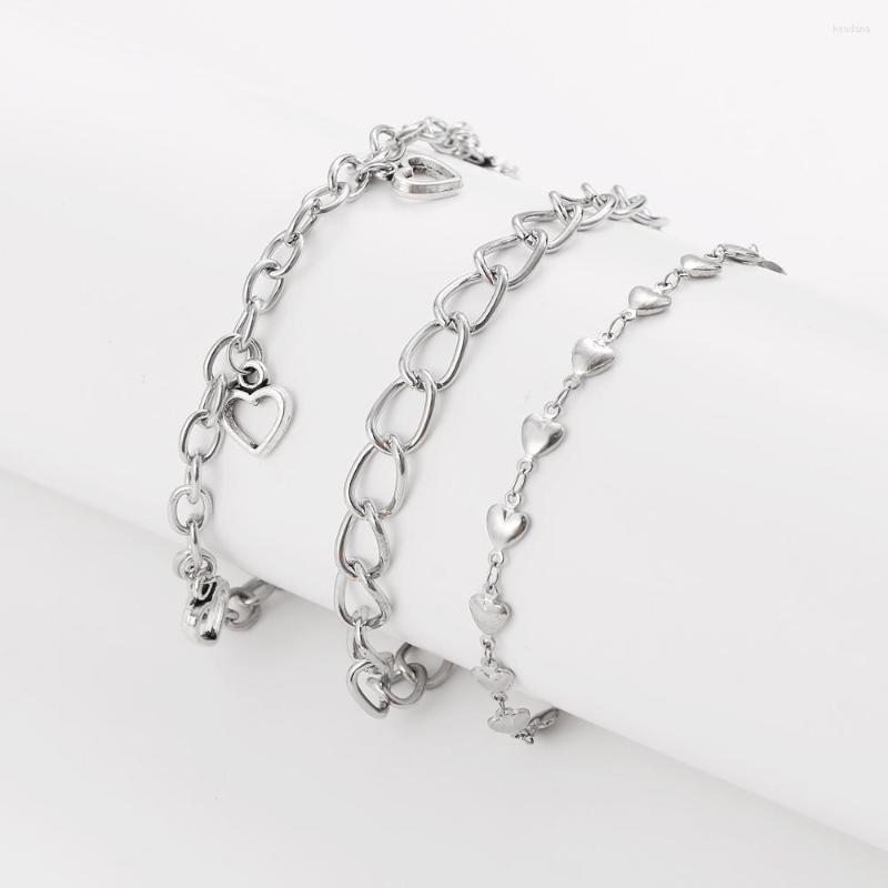 

Link Bracelets Vienkim Fashion 2022 Vintage Chain Metal Bracelet For Women Boho Multiple Layers Set Jewelry Accessories