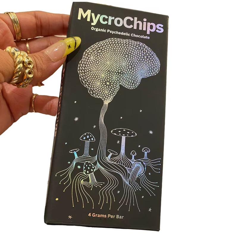 

Mycrochips Mushroom Chocolate Bar Packaging Boxes 4G With Compatible Chocolate Mold
